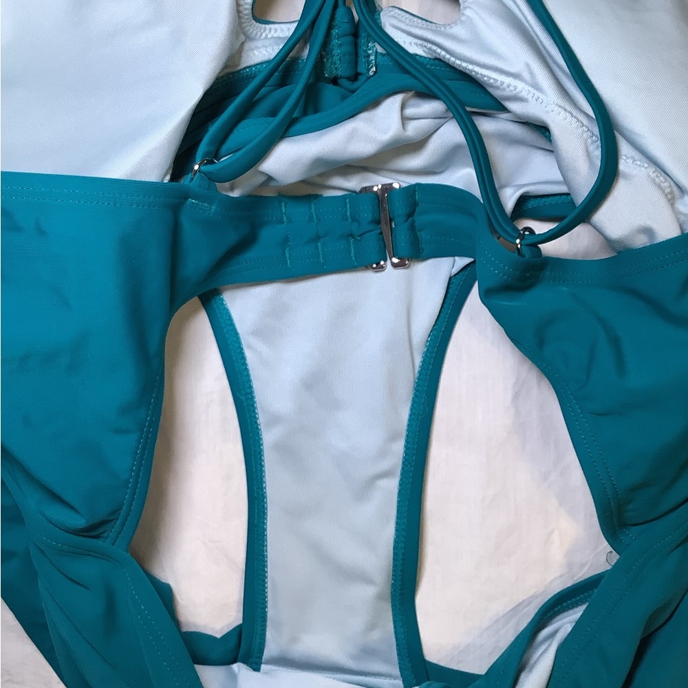 Cupshe Teal One Piece Swimsuit - Picture 8 of 8